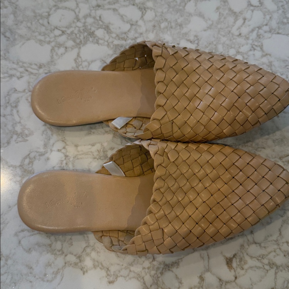 Universal Thread Camel Woven Mules - image 2